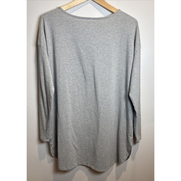 J. Jill Luxe Supima Tunic Gray Women’s Size Large - Picture 7 of 12